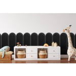Polsterpaneel Magic Velvet Schwarz 20 cm